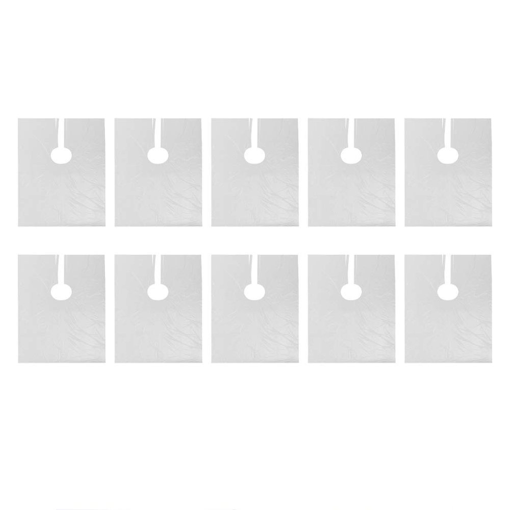 Beaupretty 50Pcs Disposable Hair Cutting Capes Salon Shawl Plastic Neck Shawl Gown Waterproof Haircut Capes Shield Coverall Dyeing Hair Tool