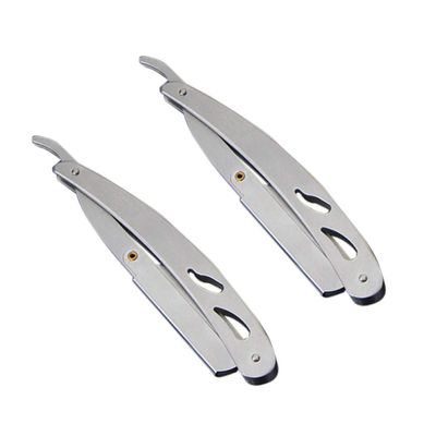 2 Pcs Razor Blade Holder Father's Day Fathers Day Fathers Day Razor Holder Razor Blade Organizer Razor Stand Vintage Straight Razor for Men Manual Barber Supplies