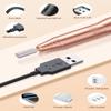Professional Acrylic Nail Drill, USB Electric Nail Drill Machine, Portable Electrical Nail File Kit for Gel Nails and Home Salon, Manicure Pedicure Polishing Shape Tools, Gold view 2