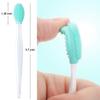 4 Pieces Silicone Exfoliating Lip Brush Tool Double-sided Soft Lip Brush for Smoother and Fuller Lip Appearance (Rose Red, Yellow, Mint Green, Pink) view 4