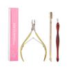 4Pcs/set Cuticle Trimmer with Cuticle Pusher Pedicure and Manicure Tools for Fingernails and Toenails Professional Grade Nail Care Tools view 1