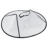 ANGGREK Adult Barber Hair Cutting Umbrella Cape Hairdressing Salon Gown Haircut Hairdresser Cloak Hairdressing Kit for Salon Home Stylists Use (White) view 1