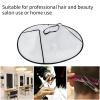 ANGGREK Adult Barber Hair Cutting Umbrella Cape Hairdressing Salon Gown Haircut Hairdresser Cloak Hairdressing Kit for Salon Home Stylists Use (White) view 2
