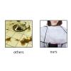 ANGGREK Adult Barber Hair Cutting Umbrella Cape Hairdressing Salon Gown Haircut Hairdresser Cloak Hairdressing Kit for Salon Home Stylists Use (White) view 4
