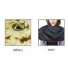 ANGGREK Adult Barber Hair Cutting Umbrella Cape Hairdressing Salon Gown Haircut Hairdresser Cloak Hairdressing Kit for Salon Home Stylists Use (Black) view 3