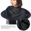 ANGGREK Adult Barber Hair Cutting Umbrella Cape Hairdressing Salon Gown Haircut Hairdresser Cloak Hairdressing Kit for Salon Home Stylists Use (Black) view 4