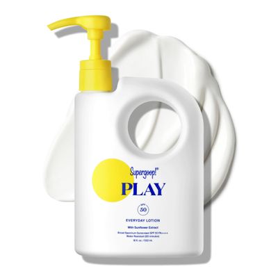 Supergoop! PLAY Everyday Lotion SPF 50 - Broad Spectrum Body & Face Sunscreen - Great for Active Days - Fast Absorbing, Water & Sweat Resistant - 18 fl oz