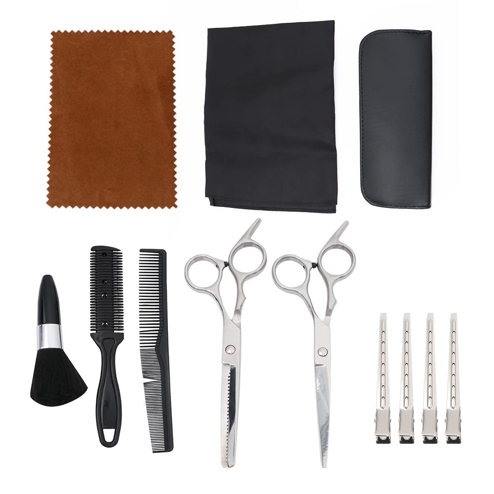 1 Set 7pcs Hair Comb Hair Cutting Scissors professional hair scissors kits for men scissors hair salon Shears home haircut mens suit haircut kit hairdressing tool major man