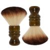 2PCS Professional Hairdressing Neck Face Brush with Wooden Handle - Hair Sweep Brush and Cutting Kits view 1