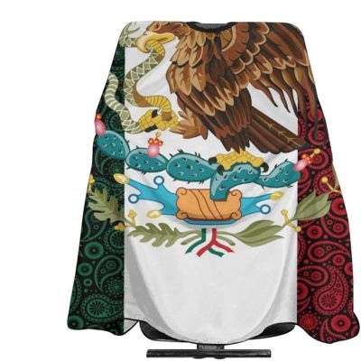 Mexico Paisley Flag Salon Hair Cutting Cape Cloth Barber Hairdressing Wrap Haircut Apron Cloth Styling Accessory For Unisex
