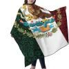 Mexico Paisley Flag Salon Hair Cutting Cape Cloth Barber Hairdressing Wrap Haircut Apron Cloth Styling Accessory For Unisex view 2