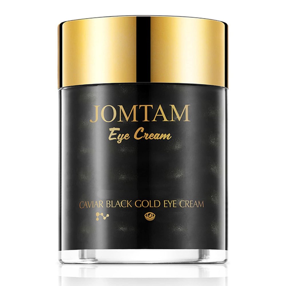 JOMTAM Caviar Black Gold Moisturizing Eye Cream Skin Rejuvenation Dark Circles Smoothing Wrinkles 60gm 2.12oz