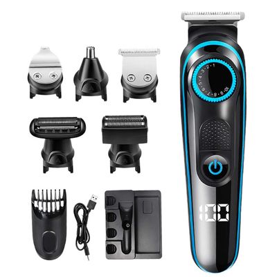 1 Set Beard Shaving Machine Hair Cutting kit Hair Clipper Hair Mustache Trimmer Men Beard Trimmer Home Shear Electric Body Razor Cordless Hair Trimmer Man Shave Liquid Crystal