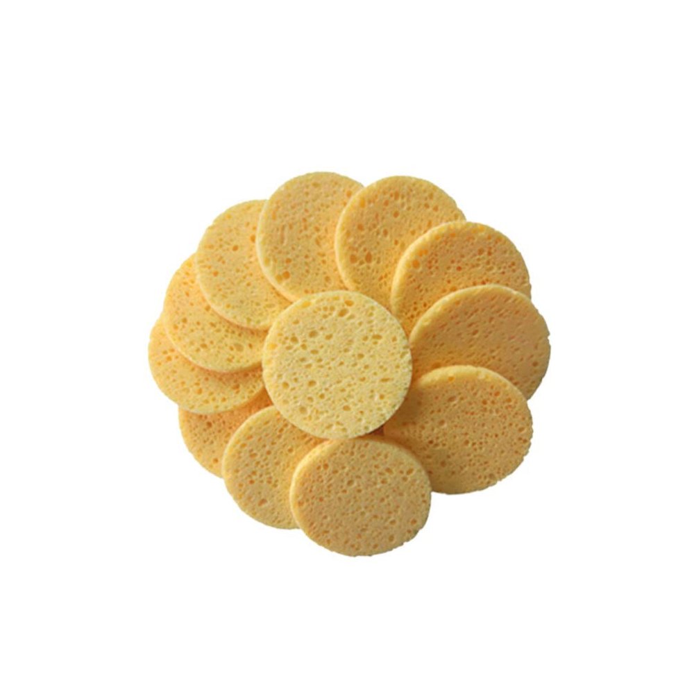 EXCEART 20Pcs Cleaning Sponge Washable Makeup Pads Reusable Facial face Scrub Sponge Exfoliating Facial Sponges Shower Pads Reusable Makeup Cotton Eyes Cleaning pad
