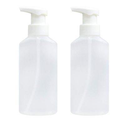 Beaupretty Plastic Bottles with Pump Dispenser Pump Bottles Clear Shampoo Bottles for Liquid,2pcs
