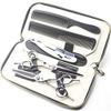 JIESENYU high-end Professional Hairdresser 6-inch Hairdressing Scissors 440C Steel Hair Salon Silver (Set) view 1