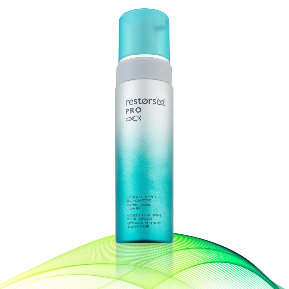 Restorsea PRO Foaming Cleanser Sulfate-Free Face Wash with Aquabeautine XL & Songyi Mushroom Gently Exfoliates, Brightens, Clears Pores For Normal to Oily Skin, Hypoallergenic 6.7 Oz