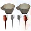 Uonlytech 6pcs Hair Dye Bowl Brush Kit at Home Hair Salon Tools No Mess Reusable Random Style view 3
