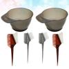 Uonlytech 6pcs Hair Dye Bowl Brush Kit at Home Hair Salon Tools No Mess Reusable Random Style view 4