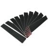 10PCS Black 60/60 Grit Rectangle Professional Washable Duplex Scrub Waterproof Double Sided Nail Files Block Emery Board Cosmetic Manicure Pedicure Nail Art Care Sanding Buffer Buffing Tools Supply view 2