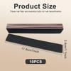 10PCS Black 60/60 Grit Rectangle Professional Washable Duplex Scrub Waterproof Double Sided Nail Files Block Emery Board Cosmetic Manicure Pedicure Nail Art Care Sanding Buffer Buffing Tools Supply view 3
