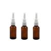 UPSTORE 6PCS 30ML/1oz Empty Refillable Amber Glass Nasal Sprayers Vial Bottle Jar Pump Clean Spray Storage Container Sample Travel Packing Pot For Makeup Cosmetic Applications view 2