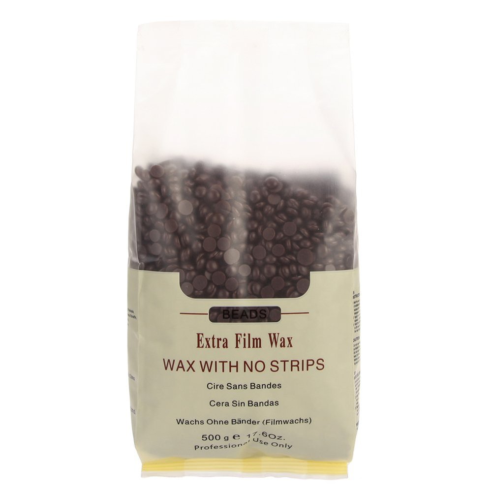 Hard Wax Beans for Face, Underarms, Brazilian, Bikini Hair Remover (Black)