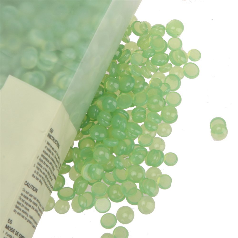 Hard Wax Beans for Face, Underarms, Brazilian, Bikini Hair Remover (Aloe Vera)