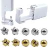CHUANCI Pair Disposable Sterile Ear Piercing Unit Cartilage Tragus Helix Piercing Gun NO Pain Piercer Tool Machine Kit Stud Choose Design (Pair,Gold 4mm Star) view 1