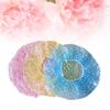 60pcs Disposable Shower Cap Colorful Dots Printing Shower Cap for Home Travel (Mixed) view 2