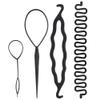 ANGGREK 4/9PCS Hair Bun Maker Braiding Styling Disk Tools DIY Accessories 3Types(4PCS) view 1