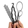 ANGGREK 4/9PCS Hair Bun Maker Braiding Styling Disk Tools DIY Accessories 3Types(4PCS) view 4