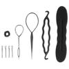 ANGGREK 4/9PCS Hair Bun Maker Braiding Styling Disk Tools DIY Accessories 3Types(9PCS) view 1