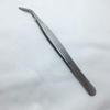 2 Pcs Stainless Steel Tweezers with Curved Serrated Tip Forceps Tweezers for Craft 12.5cm view 2