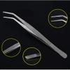 2 Pcs Stainless Steel Tweezers with Curved Serrated Tip Forceps Tweezers for Craft 12.5cm view 4