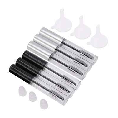 10ml Empty Tube with Wand Transparent Bottle Container With Brush