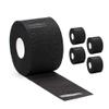 Disposable Paper Barber Neck Strips - 5 Rolls 500 Strips Black Professional Stretchy Paper Neck Band for Salon Haircut Styling view 2