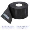 Disposable Paper Barber Neck Strips - 5 Rolls 500 Strips Black Professional Stretchy Paper Neck Band for Salon Haircut Styling view 3