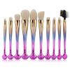 10Pcs Beauty Makeup Brushes Tool Set Soft Foundation Powder Blending Eyes Face Cosmetic Shell Brush Kit Maquiagem Makeup Gift KH119 (Pink White) view 1