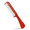 The Hair Doctor Handle Comb with silky smooth rotating teeth reduces hair breakage and hair loss (22 Stainless Teeth, Red) view 1