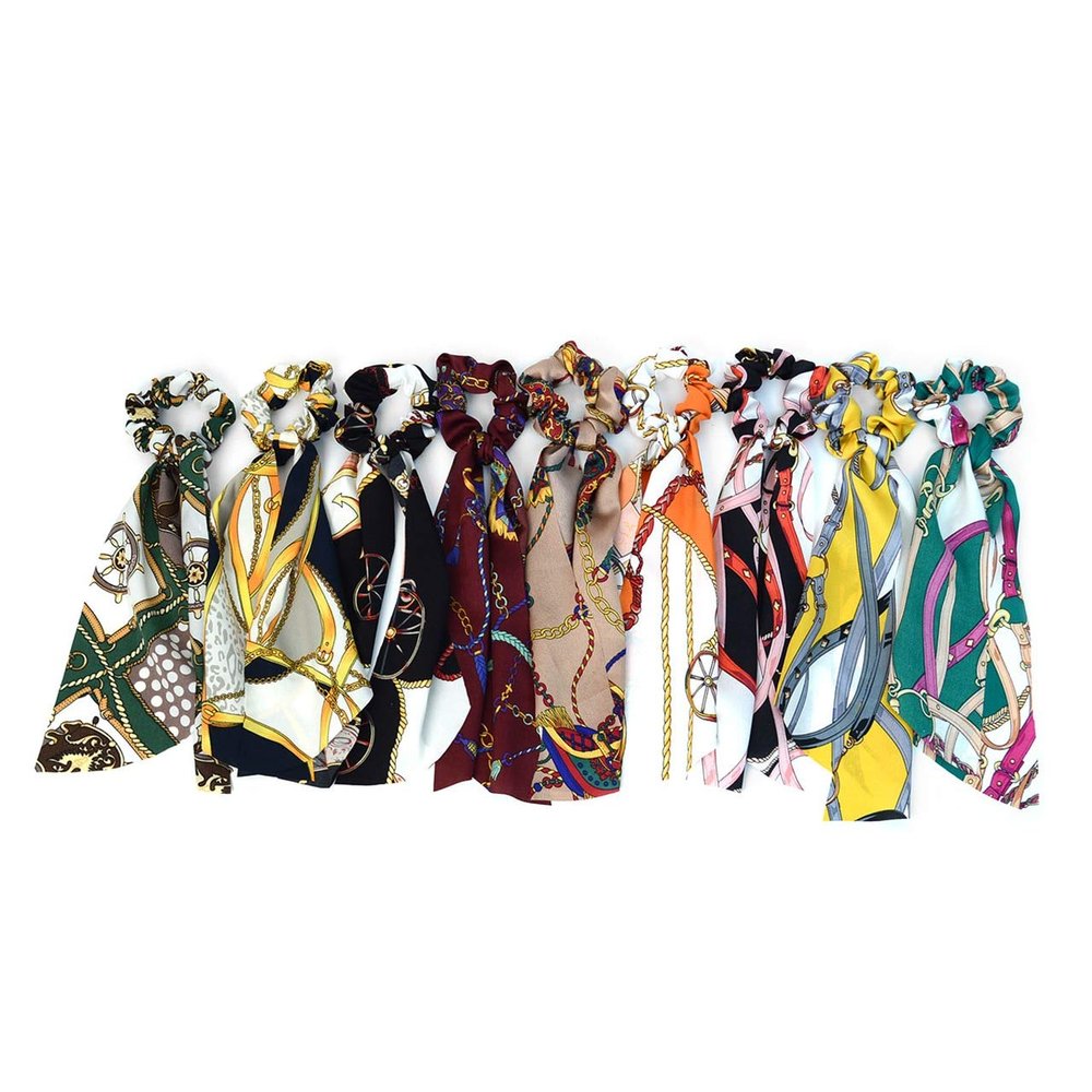 12 Pack - Nollia Women's Hair Scrunchies - Variety Pack of Hair Scrunchies + Scrunchie Hair Accessories
