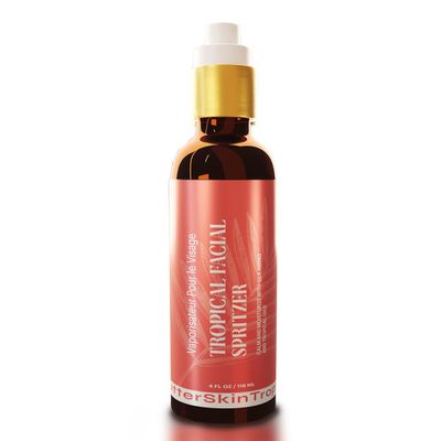 ButterSkinTropika Facial Spritzer Bulgarian Rosewater Refresher Makeup Remover Spray for Face with Tropical Plant Extracts, Nut Oils, and Silk Amino