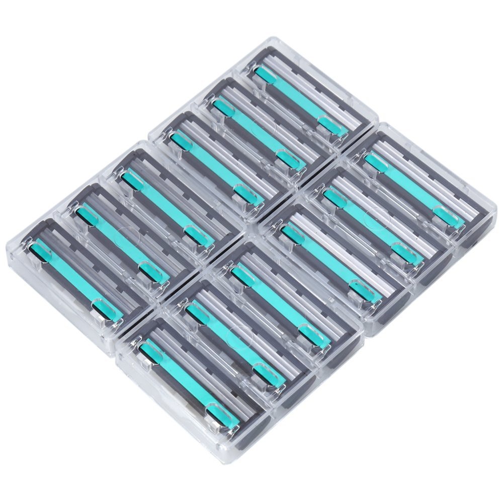 12pcs Shaving Blades, Men's Shaver Blades Body Hair Trimmer Epilator Sharpener & Smooth Shave