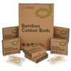 EcoSlurps 600 Bamboo Cotton Swabs - Large Family Box of Biodegradable Cotton Buds - Ecofriendly No Plastic In Each Cotton Bud Swab (6x100 Boxes) view 2