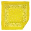 allgala 12 Pack 100% Cotton Premium Bandanas Head Band Wrap Scarf-Yellow-HA55913 view 1