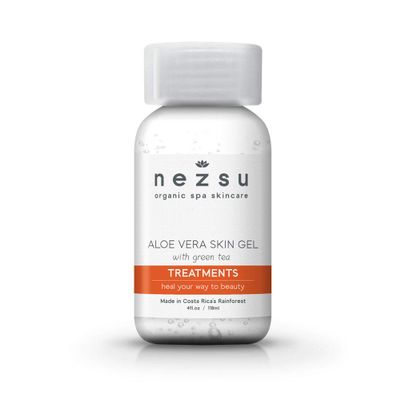Nezsu Aloe Vera Skin Gel Face Treatment with Green Tea (4 Fl Oz)