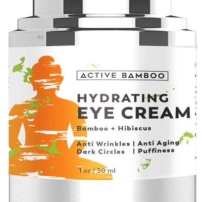 Active Bamboo Anti Aging Eye Cream Dark Circles Wrinkles Eye Bags Fine Lines Puffiness. Best Anti Aging Eye Cream Moisturizer for Wrinkles, Crows feet, Puffy Eyes.