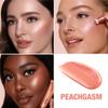 Charlotte Tilbury Glowgasm Beauty Light Wand Liquid Highlighter Makeup - Soft-Focus Pink Highlighter & Blush for Cheeks - Pearlescent, Weightless Radiant Finish - Peachgasm view 2