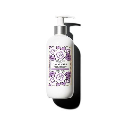 Benamr Jacarand Body Liquid Lotion - Calming and Smoothing Body Moisturizer - Body Lotion with Organic Aloe Vera and Castor Oil - Floral Scent, Paraben Free - 300 ml Pump Bottle
