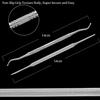 2PCS Ingrown Toenail File and Lifter with Storage Case,YINYIN100% Stainless Steel ingrown toenail Tool,Double Sided Professional Grade Nail Cleaner Tool view 2